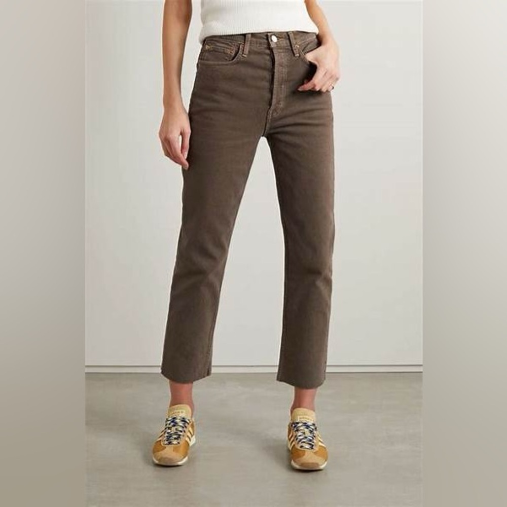 RE/DONE brown straight leg jean sz 26